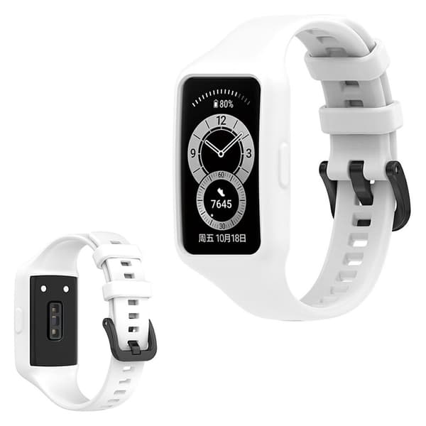 Honor Band 6 integreret silikone urrem - Hvid White