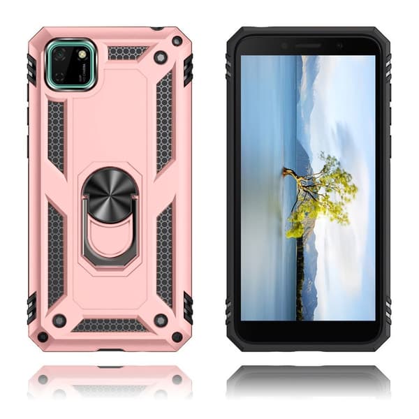 Bofink Combat Huawei Y5p Etui - Rødguld Pink