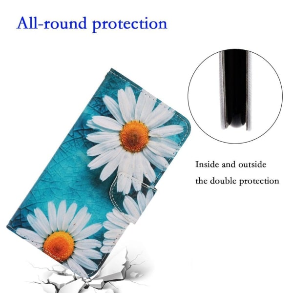 Wonderland Samsung Galaxy S23 Plus Flip Etui - Krysantemum Blue