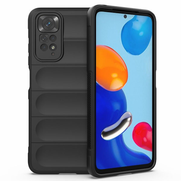 Blødt grebsformet cover til Xiaomi Redmi Note 11S / Xiaomi Redmi Note 11 - Sort Black