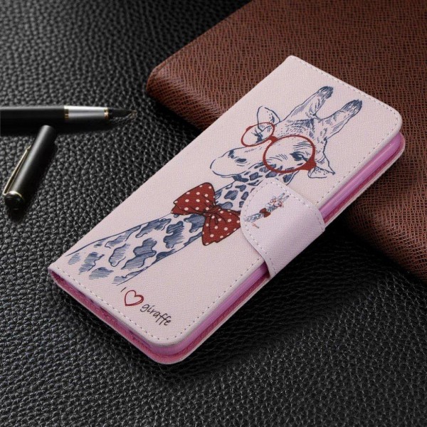 Wonderland Huawei P40 Lite E Etui - Giraf Multicolor