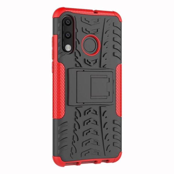 Huawei P30 Lite cool dæk hybrid etui - Rød Red