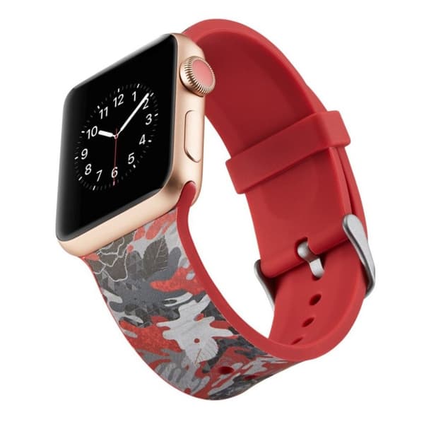 Apple Watch serie 4 44mm silikoneurrem - tegneseriemønster Multicolor