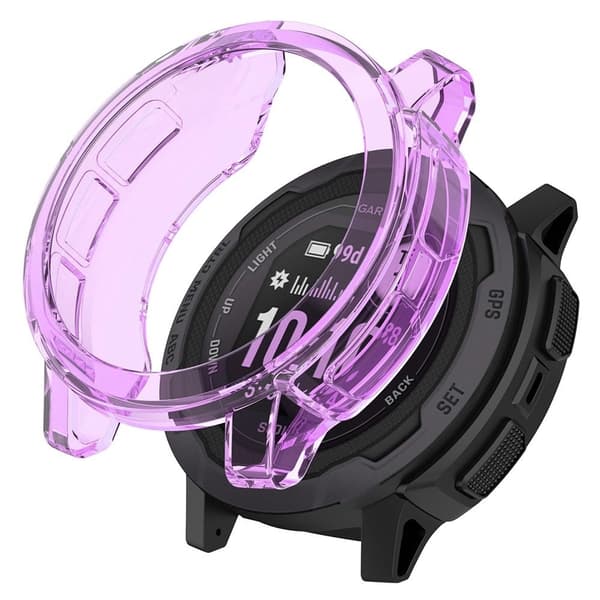 Garmin Instinct 2 läpinäkyvä suojus - Läpinäkyvä Violetti Purple