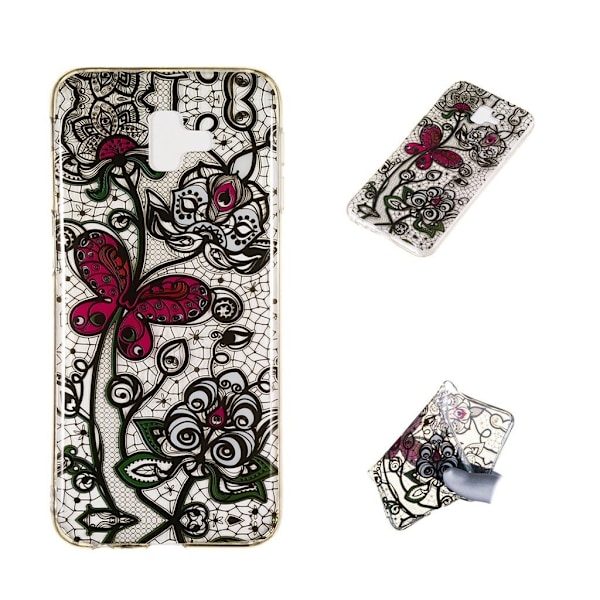 Butterfly läder Samsung Galaxy J6 Plus (2018) fodral - Flerfärgad multifärg