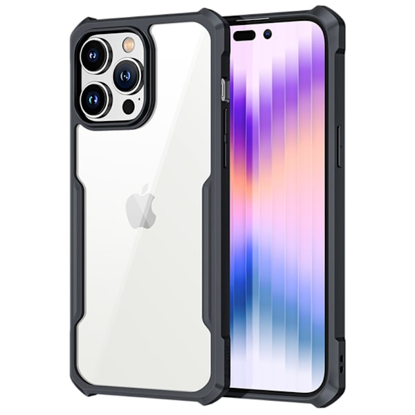 Støtsikkert hybriddeksel for iPhone 14 Pro Max - Svart Black