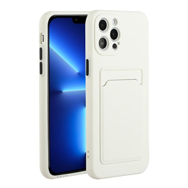iPhone 13 Pro Max skal med korthållare - Vit Vit