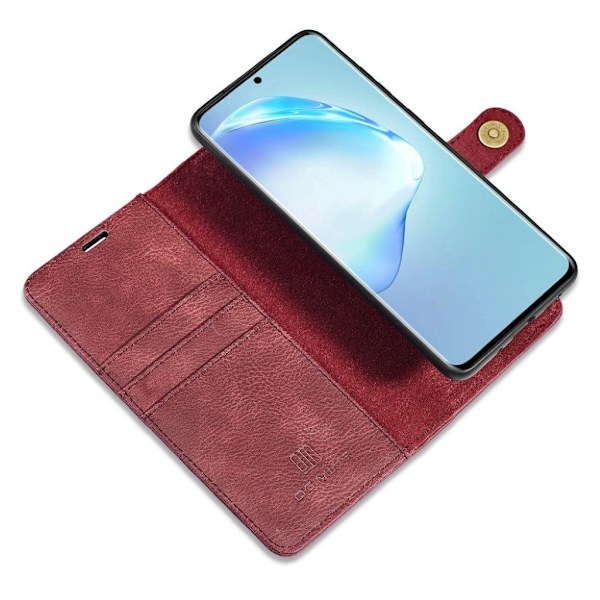 DG.MING Samsung Galaxy S20 Plus 2-i-1 Wallet Etui - Rød Red