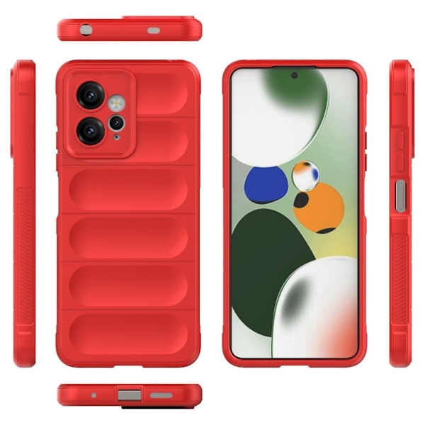 Deksel med mykt grep for Xiaomi Redmi Note 12 - Rød Red