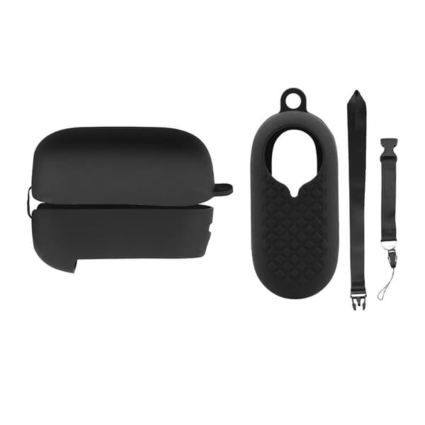 Insta360 Go2 silikone cover + cover til batterirummet - Sort Black
