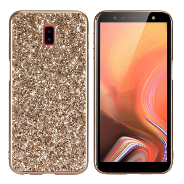 Glitter Samsung Galaxy J6 Plus (2018) cover - Guld Gold