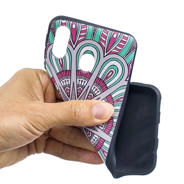 Imagine Samsung Galaxy M20 deksel - Symetrisk mønster Multicolor