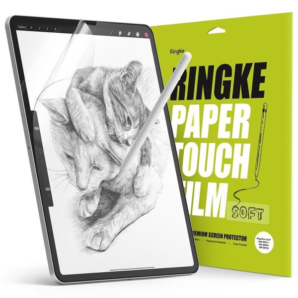 Ringke Paper Touch Film iPad Pro 2021 12.9inch / 4th / 3rd - Soft (1+1) Transparent