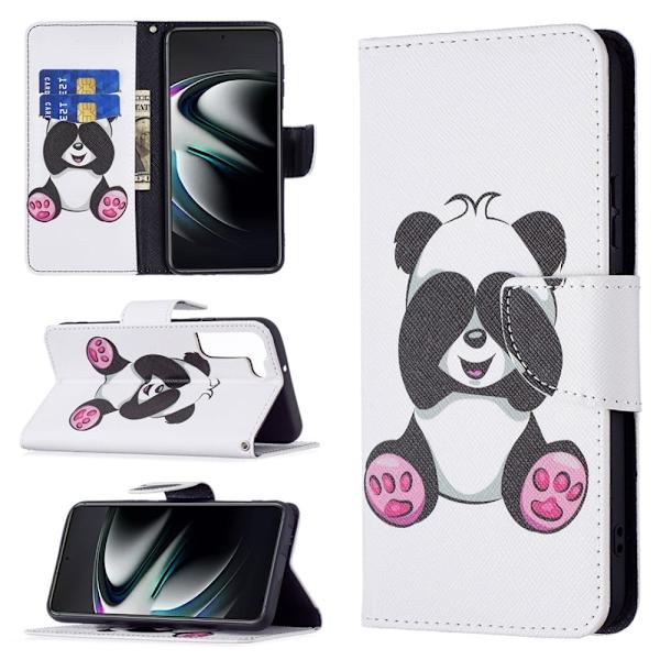 Wonderland Samsung Galaxy S22 Plus flip etui - Panda Multicolor