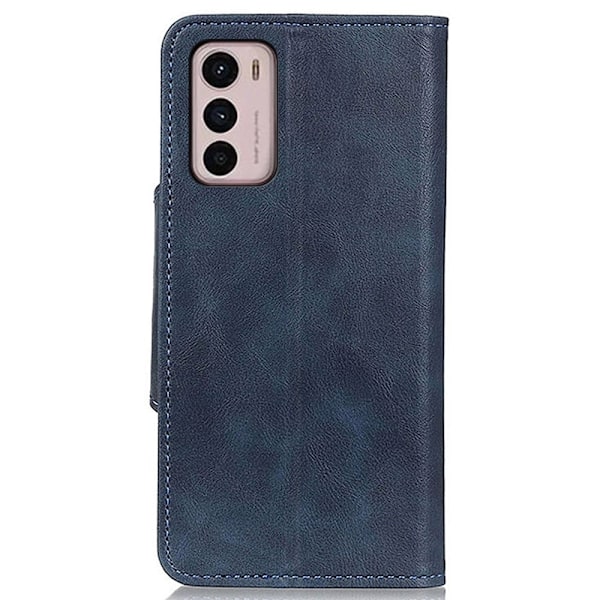 Alpha Motorola Moto G42 læder flip etui - Blå Blue