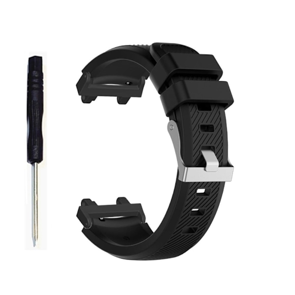 Amazfit T-Rex 2 klockarmband i silikon med twilldesign - Svart Svart