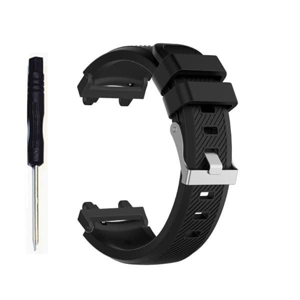 Amazfit T-Rex 2 silikoneurrem i twill-design - Sort Black