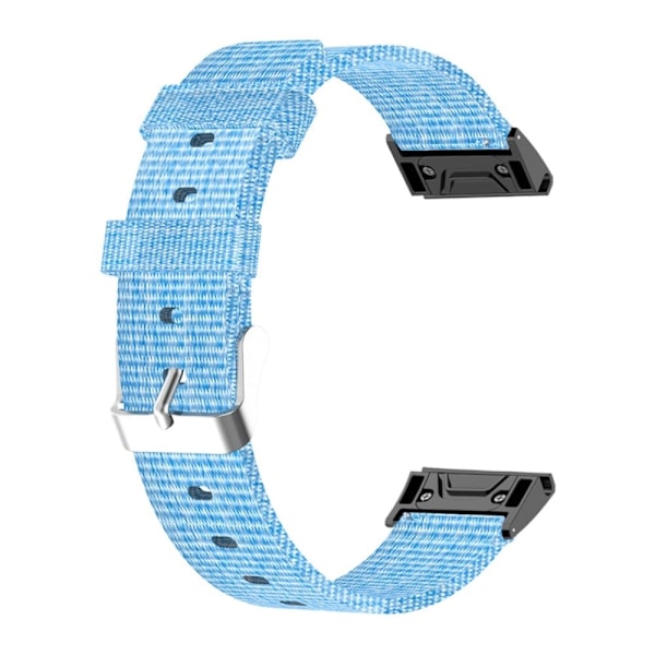 20 mm canvas-urrem til Garmin-ur med værktøj - Himmelblå Blue
