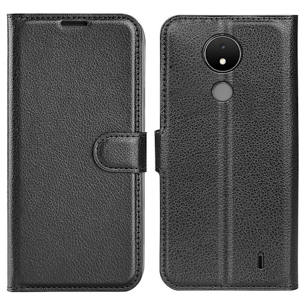 Klassisk Nokia C21 Flip Etui - Sort Black