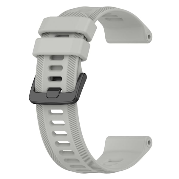 Silikoneurrem i twill-design til Garmin-ur - Grå Silver grey