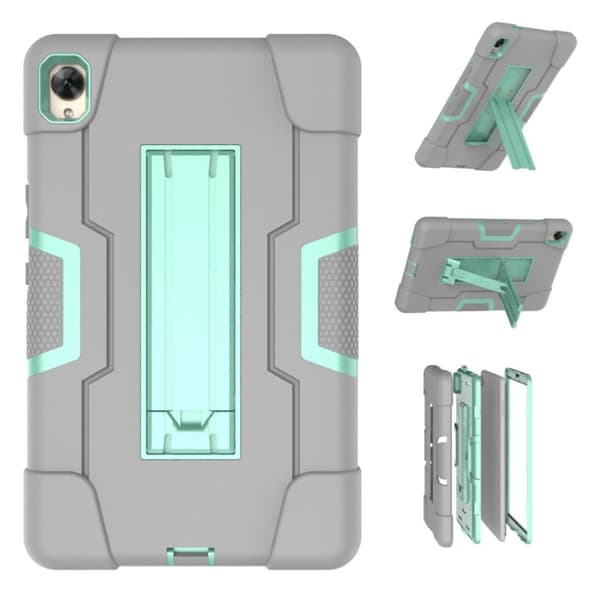 Huawei Mediapad M6 8,4 Kjølig Holdbart Silikonetui - Grå / Cyan Silver grey