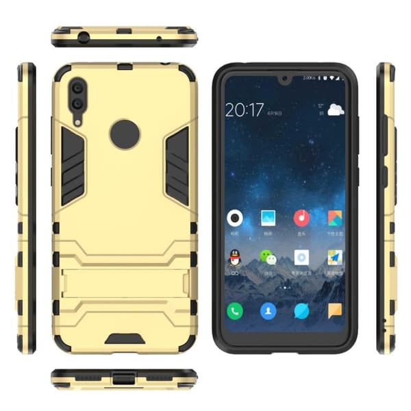 Huawei Y7 2019 hybrid suojakotelo - Kulta Gold