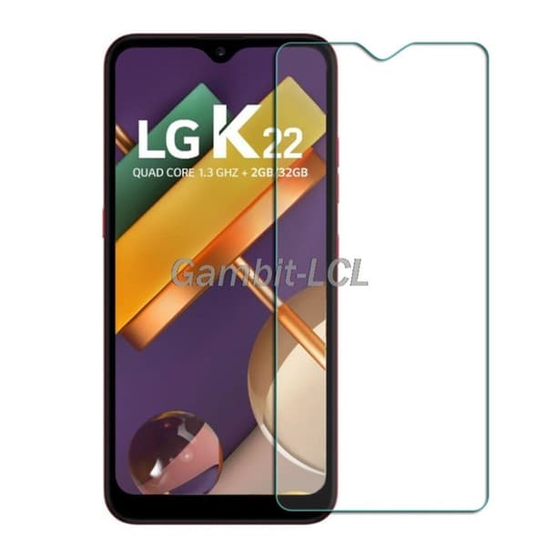 0.3mm härdat glas LG K22 skärmskydd Transparent