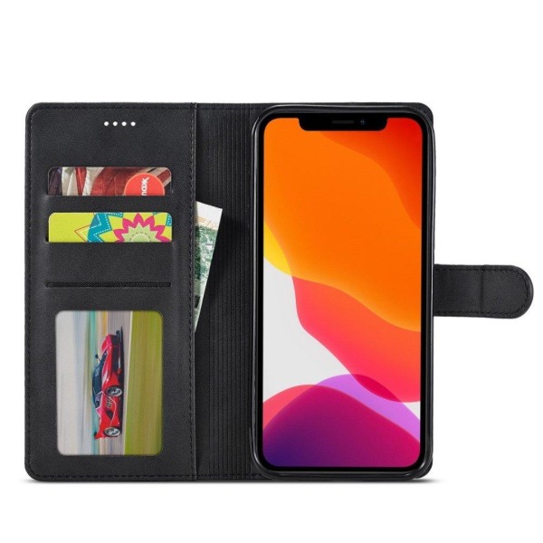 LC.IMEEKE iPhone 12 Mini flip case - Musta Black