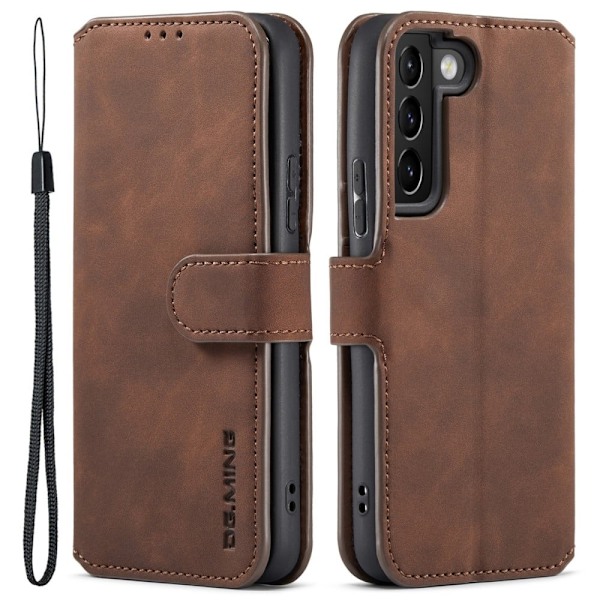 DG.Ming Samsung Galaxy S22 Retro Etui - Kaffe Brown