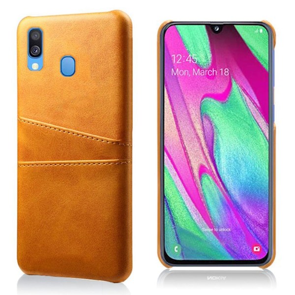 Dual Card kuoret - Samsung Galaxy A40 - Oranssi Orange