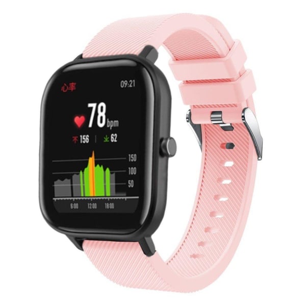 Amazfit GTS twill silikoni ranneke - Pinkki Pink