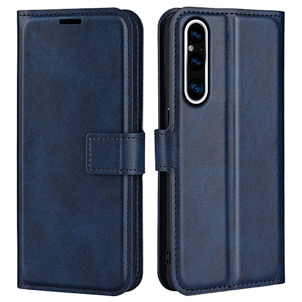 Lompakko Nahkakotelo For Sony Xperia 1 V - Sininen Blue