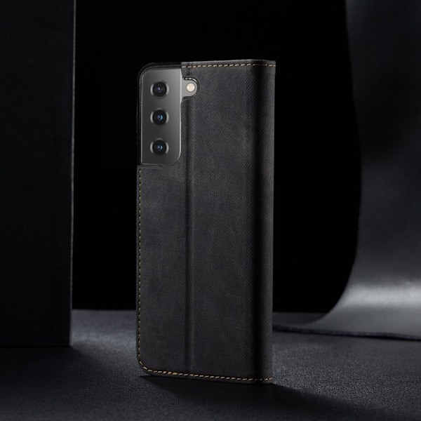 Jeans Samsung Galaxy S21 flip etui - sort Black