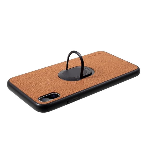 iPhone Xs Max beskyttelses deksel av hybrid materiale - brun Brown