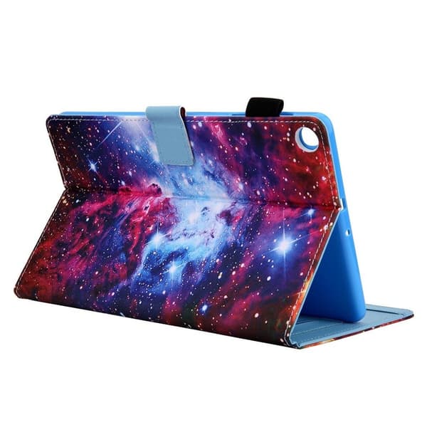 Samsung Galaxy Tab A 10.1 (2019) elegant  læder flip etui - Cosmos Multicolor