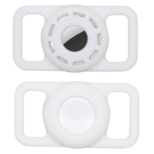 AirTags uthult silikonovertrekk - Hvit White