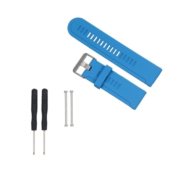 Garmin Fenix 3 silikon klockarmband m. verktyg - Blå Blå