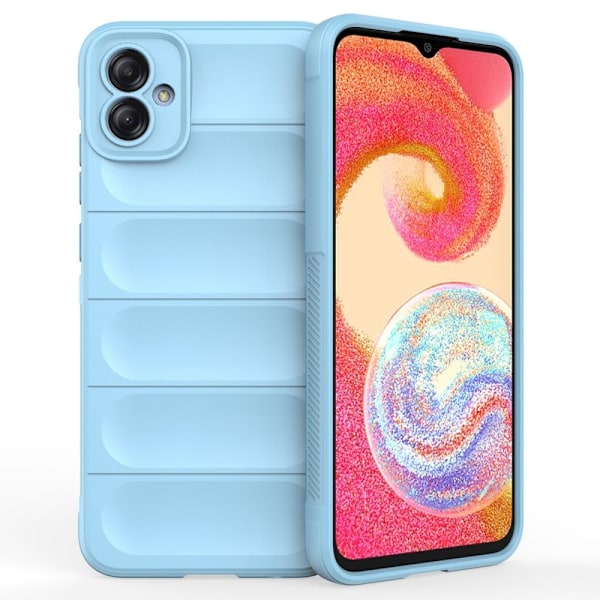 Mjukt greppformat Samsung Galaxy A04e skal - Blå Blå