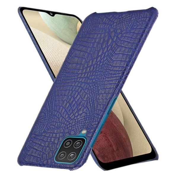 Croco etui - Samsung Galaxy M12 / A12 5G - blå Blue