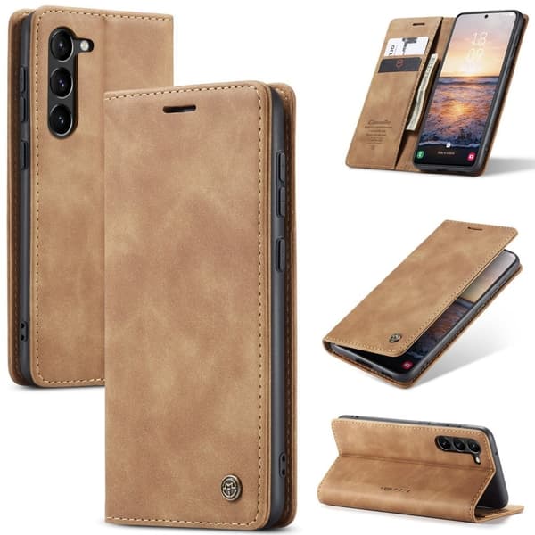 CaseMe Samsung Galaxy S24 sileä kotelo - Ruskea Brown