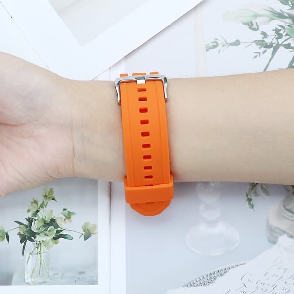 Apple Watch Series 41mm / 40mm / 38mm silikone urrem - Orange Orange