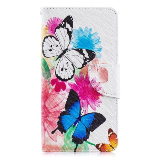 Wonderland Samsung Galaxy A40 etui - Livlige Sommerfugle Multicolor