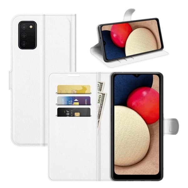 Classic Samsung Galaxy A03s flip etui - Hvit White