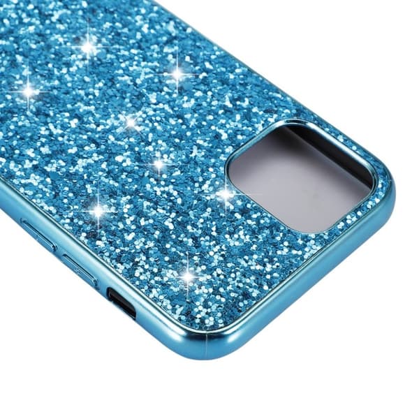 Glitter iPhone 11 deksel - Cyan Blue