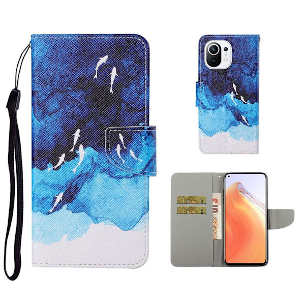 Wonderland Xiaomi Mi 11 flip kuoret - Valtameri Blue