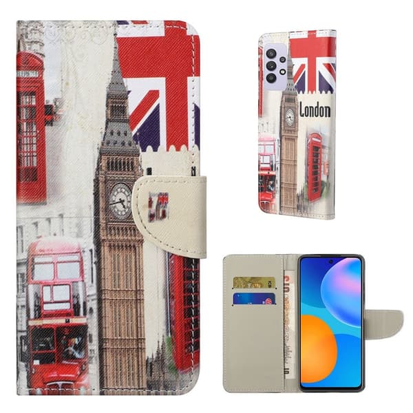 Wonderland Samsung Galaxy A32 flip etui - Big Ben Multicolor
