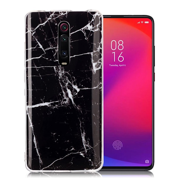 Marble Xiaomi Redmi K20 Pro etui - Sort Marmor Black