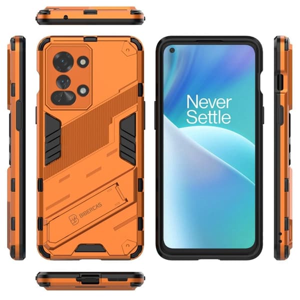 Stöttåligt OnePlus Nord 2T hybridskal - Orange Orange