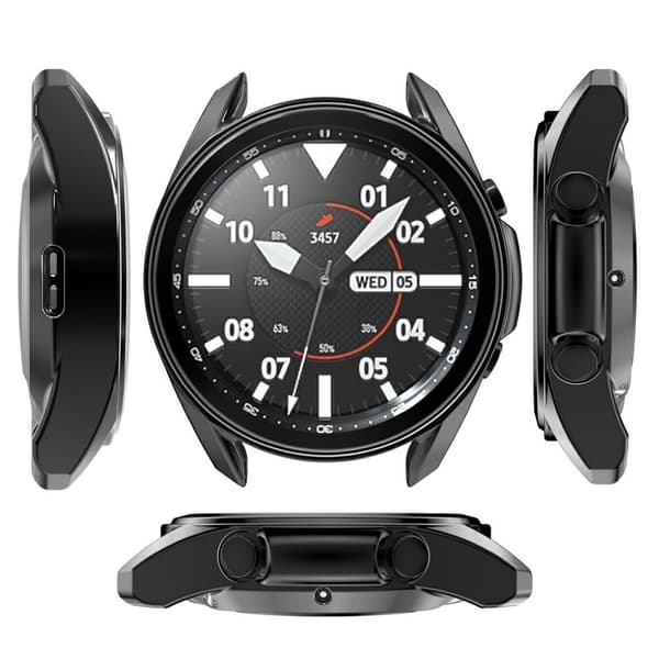 Samsung Galaxy Watch 3 (41mm) hållbar electroplated bumper - svart Svart