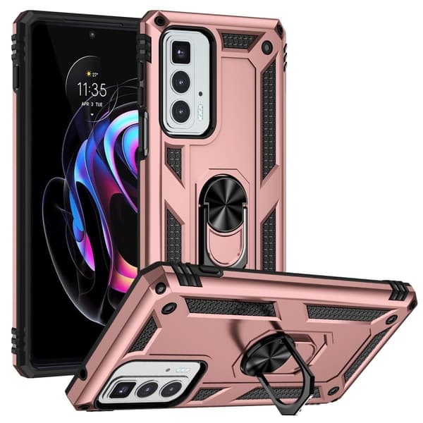 Ring Guard - Motorola Edge 20 Pro - Ruusukulta Pink